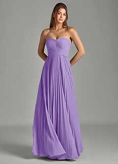 Azazie Chiana Abiti da Damigella Abito A-Line in Chiffon Senza Cinturino Tahiti image2