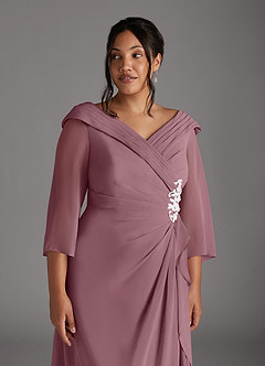 Azazie Jaycee Mother of the Bride Dresses Vintage Mauve A-Line Chiffon Dress image11