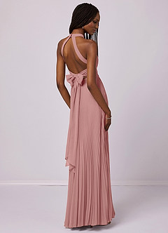 Barbie ♥ Azazie Bridesmaid Dresses Dusty Rose A-Line Pleated Chiffon Dress image11