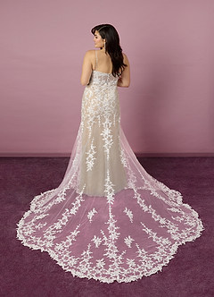 Barbie ♥ Azazie Abiti da Sposa Abito Sirena in Tulle Lustrini Diamante Bianco Nudo image7