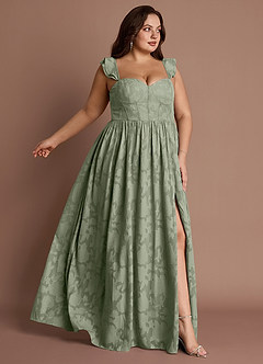Denisse Pistachio Corset Maxi Dress image9