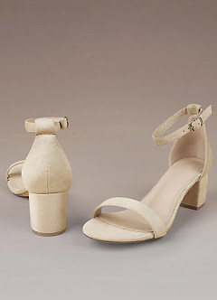 front One-Strap Buckle Block Heel Sandals