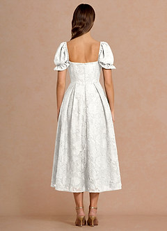 Lanthe White Midi Dress image2