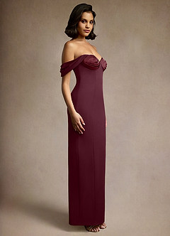 Sofie Wine Off Shoulder Gown image3