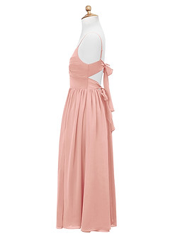 Azazie Zeya Junior Rosette A-Line Chiffon Dress image9