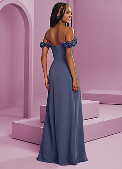 Barbie ♥ Azazie Vestidos de damas de honor Vestido de Tormenta de Gasa de Corte en A Convertible con Vestidos sin tirantes image9