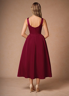 Casey Merlot Midi Dress image2