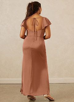 Christian Siriano Bridal for Azazie 1005 Bridesmaid Dresses Bronzer Sheath Sweetheart Neckline Stretch Satin Dress image15