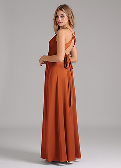 Azazie Evalleen Brautjungfernkleider A-Linie Plissee Stretch-Satin Kleid Kanel image7