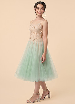 front Azazie Ella Junior Formal Dress