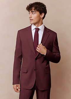 James Cabernet Structured Stretch Suit Jacket