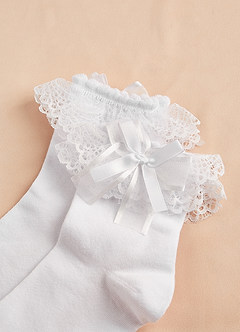 front Lace Ruffle Socks