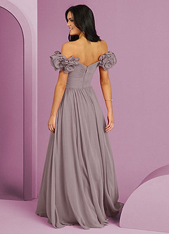Barbie ♥ Azazie Bridesmaid Dresses Dusk A-Line Off the Shoulder Chiffon Convertible Dress image2