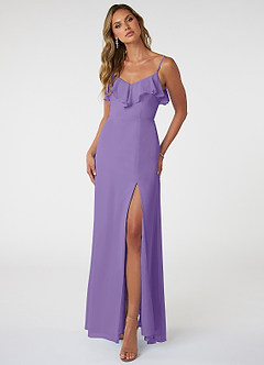 Azazie Natalia Final Sale Tahiti A-Line Chiffon Dress image1