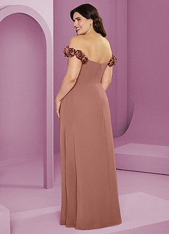 Barbie ♥ Azazie Bridesmaid Dresses Cedar Rose A-Line Off the Shoulder Chiffon Convertible Dress image12