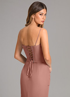 Azazie Sorrel Bridesmaid Dresses Cedar Rose Mermaid Corset Chiffon Dress image7