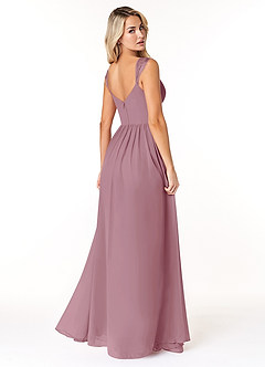Azazie Cleobella Bridesmaid Dresses Vintage Mauve A-Line Sweetheart Lace Chiffon Dress image5