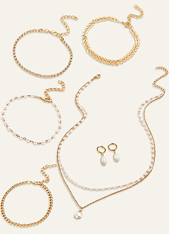 front Bleeker Pearl Set