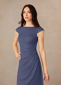 Azazie Janie Mother of the Bride Dresses Stormy Mermaid Lace Dress image3