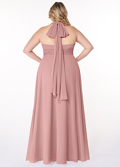 Azazie Fifi Jurken voor bruidsmeisjes Converteerbaar Jurk van Chiffon met A-Lijn Strapless Stoffige Roos image13