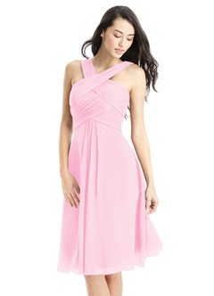 Coral Knee Length Dress
