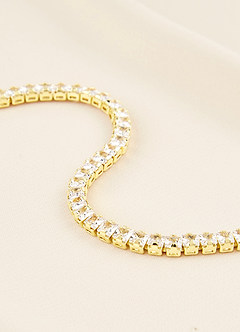 front Crystal Chunky Tennis Bracelet