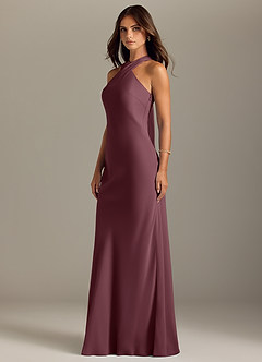 Azazie Doretta Bridesmaid Dresses Sangria Mermaid Pleated Chiffon Dress image4