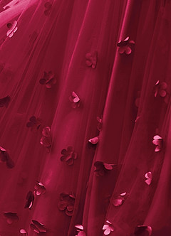 Calliope Burgund Blumenblüten-Abendkleid image6