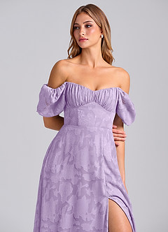 Azazie Mirian Suknie dla druhen Linia A Dekolt w kształcie serca Kwiatowe wypalenie Do ziemi Sukienka image2