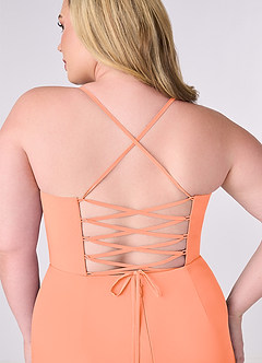 Barbie ♥ Azazie Bridesmaid Dresses Sunset Sheath Corset Chiffon Dress image8