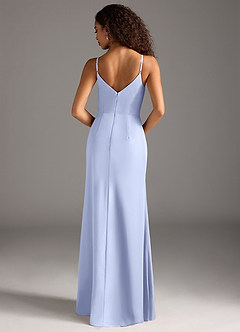 Azazie Deandra Brautjungfernkleider Meerjungfrau-Linie Plissee Chiffon Kleid Eis image6