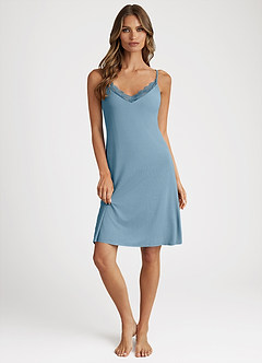 front Bamboo Fiber Slip Dress