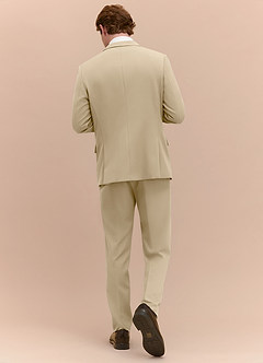 front James Champagne Structured Stretch Suit