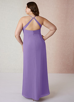 Azazie Manila Bridesmaid Dresses Tahiti Sheath V-Neck Chiffon Dress image8