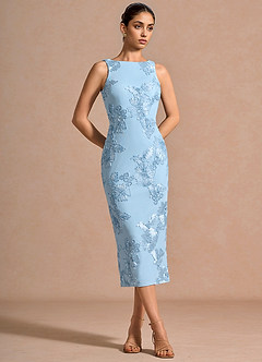 Taylin Sky Blue Midi Dress image5