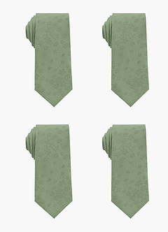 front Jacquard Skinny Tie Set – 4 Pieces
