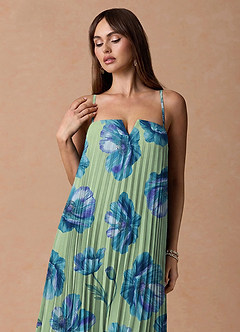 Robe Longue Lime Floral Nahla image6