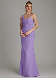 Azazie Ama Bridesmaid Dresses Tahiti A-Line Pleated Chiffon Dress image3