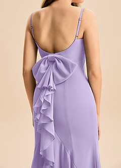 Azazie Lioren Junior Robe Sirène en Mousseline de soie Arc Lilas image6