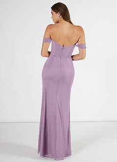 Azazie Kit Final Sale Wisteria Mermaid Off the Shoulder Mesh Dress image2