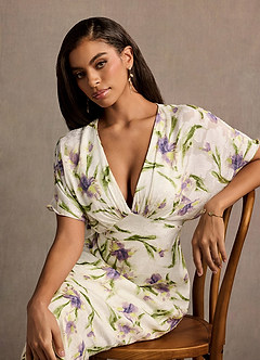 Robe Longue Tulipe Multi Impression Mara image5