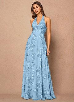 Josee Sky Blue Maxi Dress image4