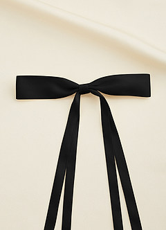 front Satin Bow Hair Clips