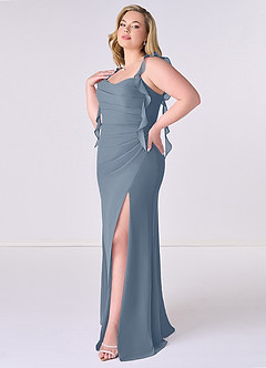Barbie ♥ Azazie Bridesmaid Dresses Sweetheart Pleated Ruffle Chiffon Mermaid Dress image9