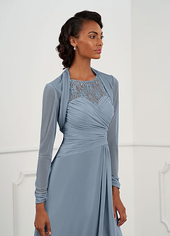 front Azazie Shyann Mesh Wrap