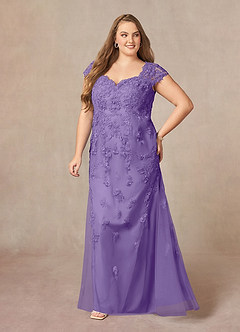 Azazie Marbella Mother of the Bride Dresses Tahiti Mermaid Queen Anne Sequins Lace Dress image11