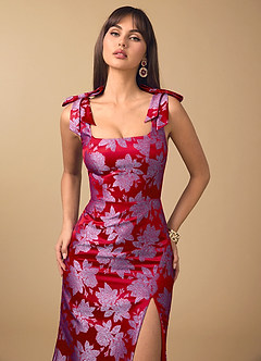 Jenny Crimson Lilac Maxi Dress image3