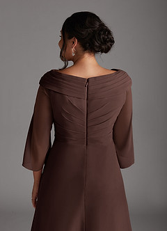 Azazie Jaycee Abiti per la Madre della Sposa Abito A-Line in Chiffon Ganache image10