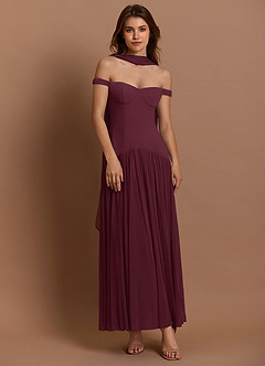 Isolde Wine Maxi Dress image7