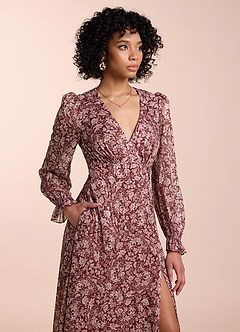 Liz Auburn Floral Maxi Dress image2